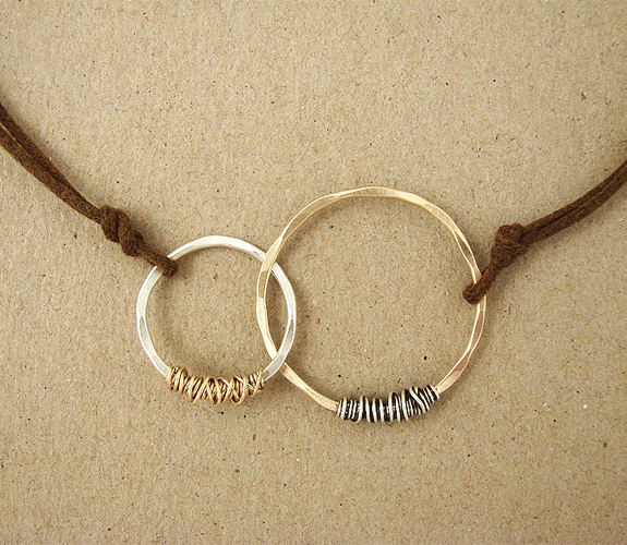 Ian Gibson - Sterling & Gold Fill Necklace